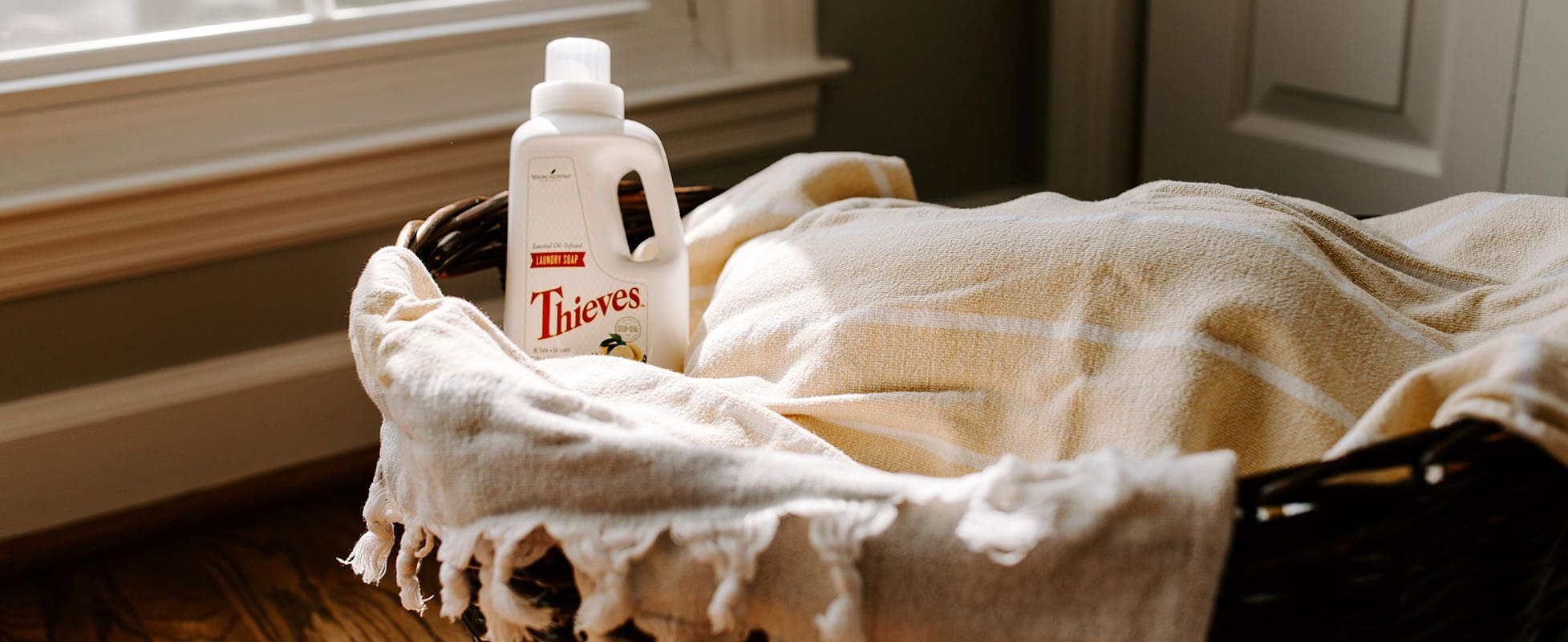 thieves laundry soap in basket of clean clothes thieves laundry soap in basket of clean clothes