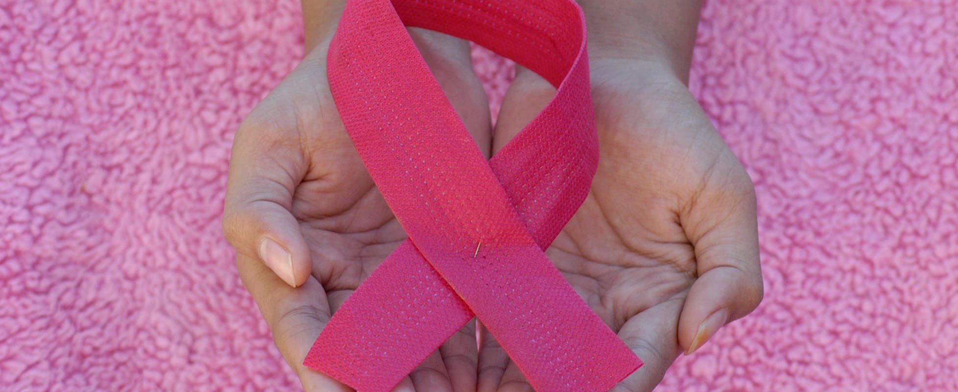 woman holding pink ribbon woman holding pink ribbon