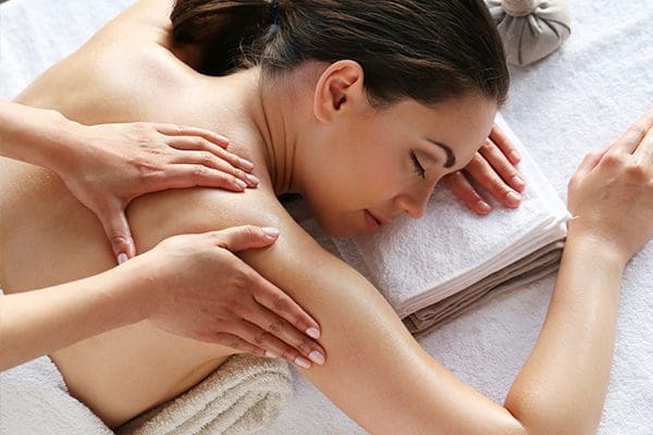 woman getting a massage